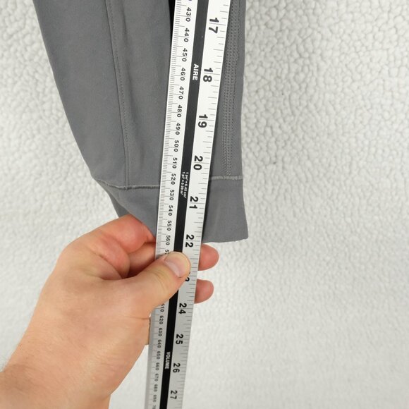 Nike Pants Womens Large Gray Dri Fit Tight Fit Capris Compression Draw String - Picture 9 of 10